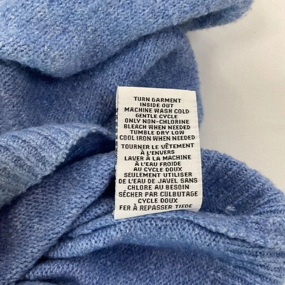 Magaschoni Relaxed V-Neck Sweater - Dusty Blue - Picture 5 of 5